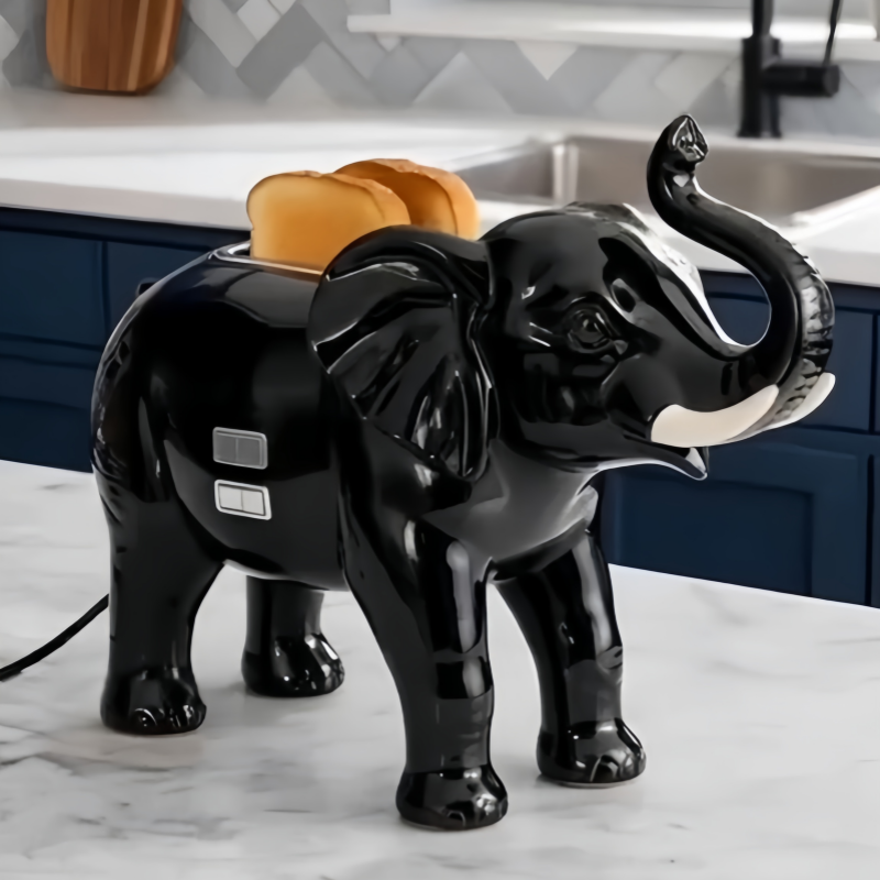 Adorable Animal 2-Slice Toaster | Fun & Functional Novelty Kitchen Appliances- Elephant Toaster