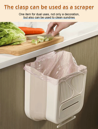 🗑️50% OFF NOW!🕒Foldable Hanging Trash Can – Space Saving, Leak Proof & Easy to Clean🧼