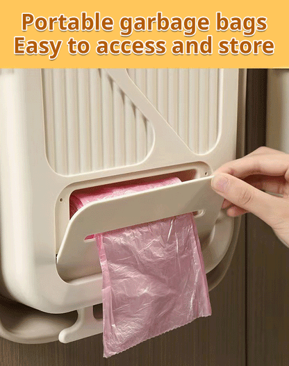 🗑️50% OFF NOW!🕒Foldable Hanging Trash Can – Space Saving, Leak Proof & Easy to Clean🧼