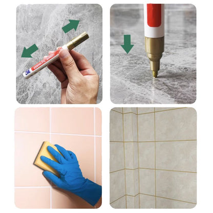 🔥Buy One, Get One Free — Last Day🖌️ Anti-Mould & Waterproof Joint Pen for Ceramic Tiles! 🧱