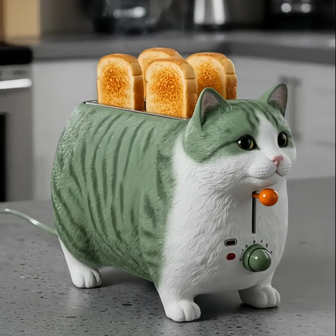 Creative 4-Slice Toaster | Cute Aesthetic Kitchen Appliance for Cozy Breakfast & Unique Home Decor-4