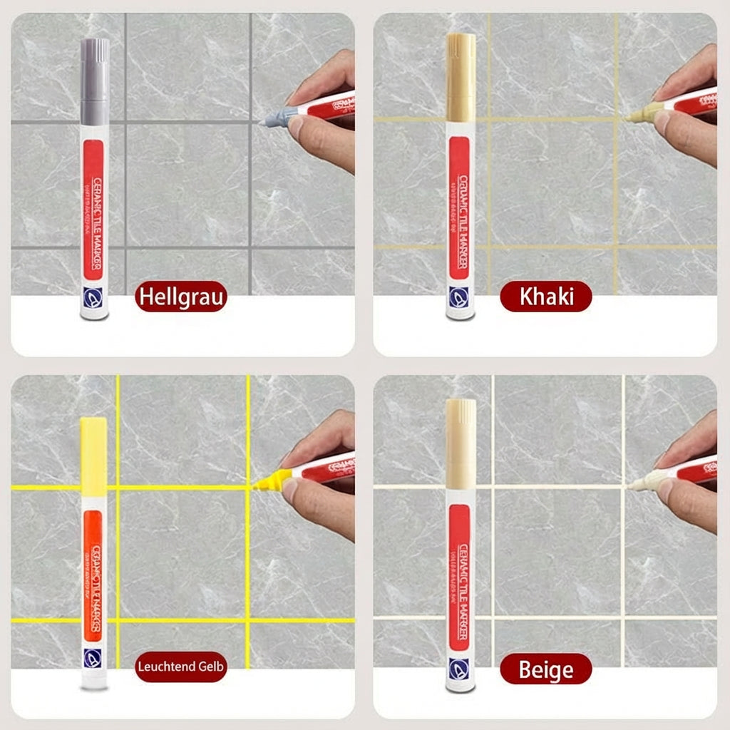 🔥Buy One, Get One Free — Last Day🖌️ Anti-Mould & Waterproof Joint Pen for Ceramic Tiles! 🧱