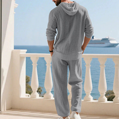 💥Men's Hooded Casual Loose Top & Pants 2-Piece Set