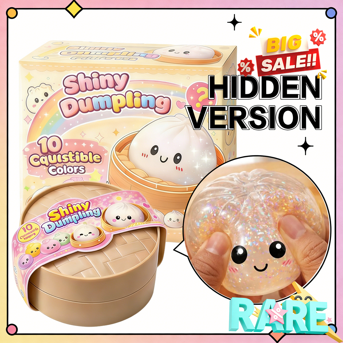 20% MORE RARE DROPS! 🥟 Viral Dumpling Squishy Mystery Box – Can You Get the Shiny? 👀