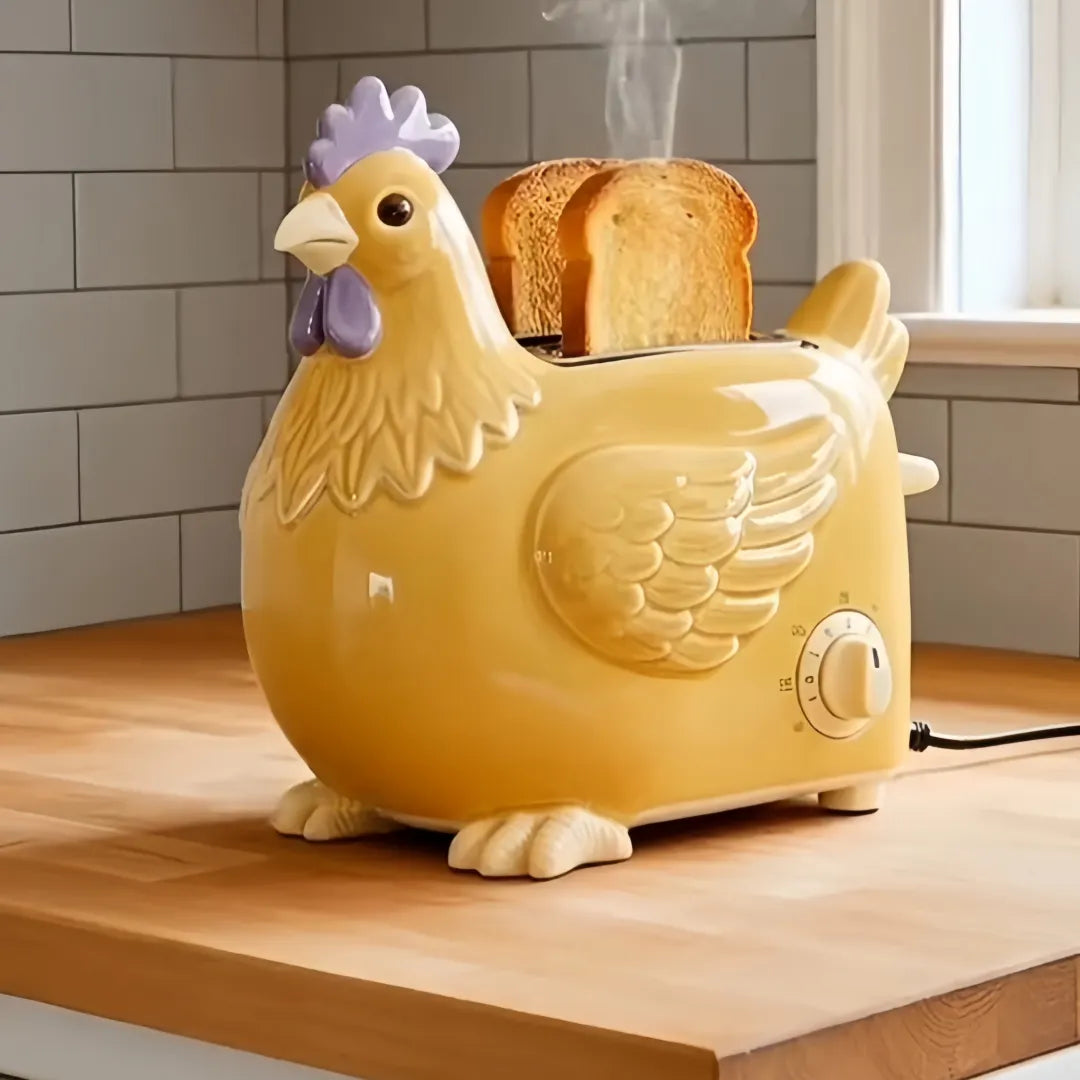 Creative 4-Slice Toaster | Cute Aesthetic Kitchen Appliance for Cozy Breakfast & Unique Home Decor-6