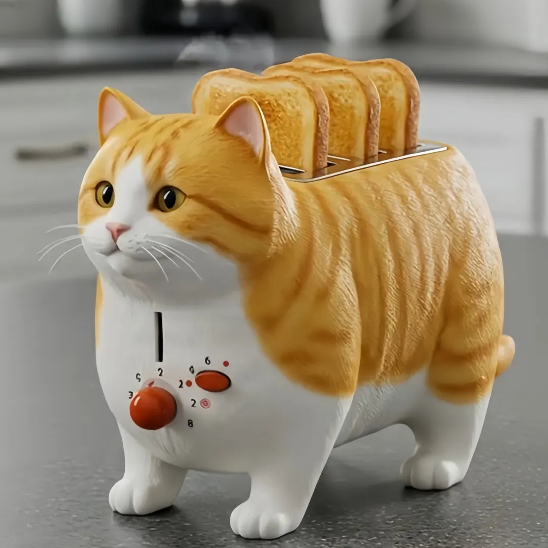 Creative 4-Slice Toaster | Cute Aesthetic Kitchen Appliance for Cozy Breakfast & Unique Home Decor-4