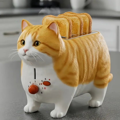 Creative 4-Slice Toaster | Cute Aesthetic Kitchen Appliance for Cozy Breakfast & Unique Home Decor-6