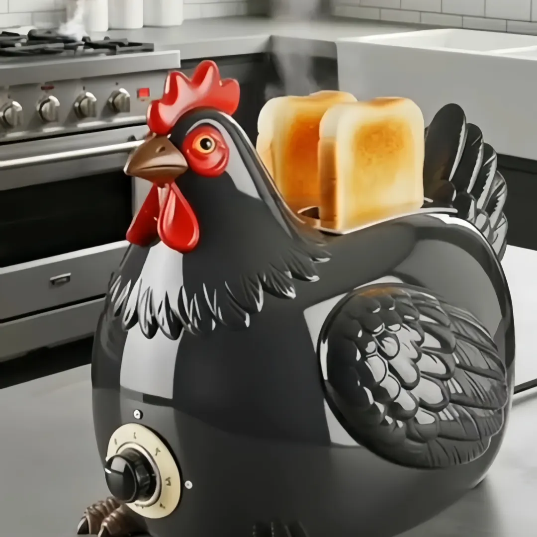 Creative 4-Slice Toaster | Cute Aesthetic Kitchen Appliance for Cozy Breakfast & Unique Home Decor-5