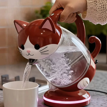 Aesthetic Pet Series Electric Kettle - 1.7L Premium Glass Kettle with Smart LED Atmosphere Temperature Ring-2