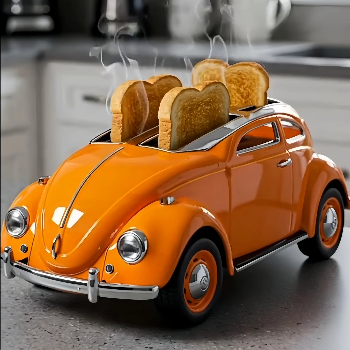 Creative 4-Slice Toaster | Cute Aesthetic Kitchen Appliance for Cozy Breakfast & Unique Home Decor