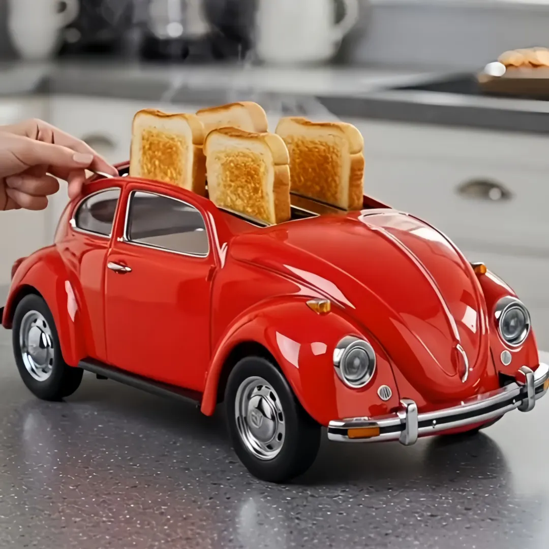 Creative 4-Slice Toaster | Cute Aesthetic Kitchen Appliance for Cozy Breakfast & Unique Home Decor-5