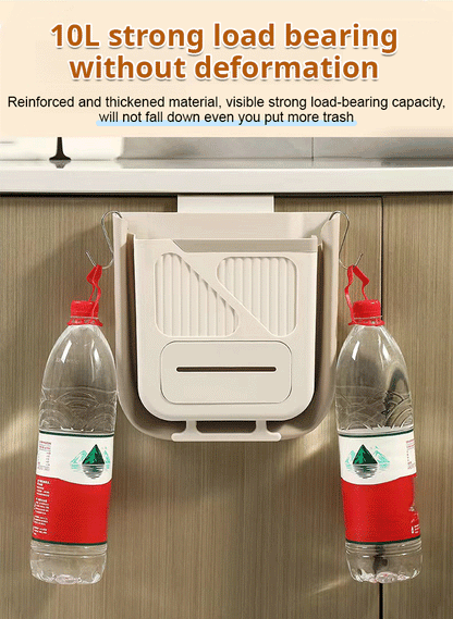 🗑️50% OFF NOW!🕒Foldable Hanging Trash Can – Space Saving, Leak Proof & Easy to Clean🧼