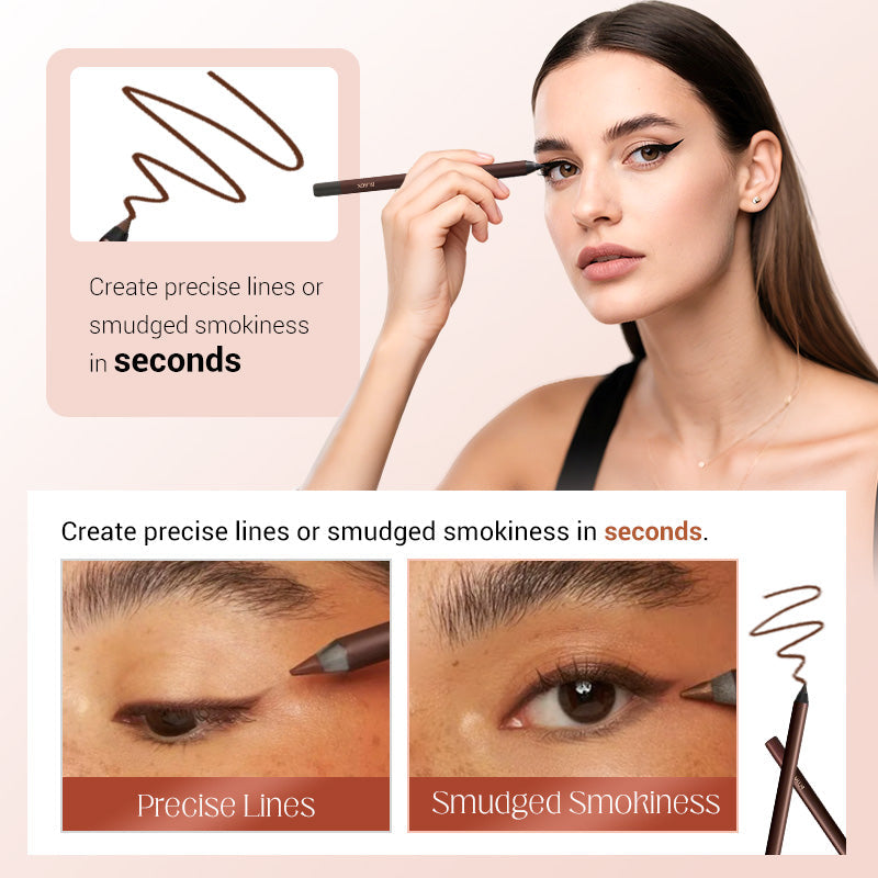 🌟24 HR Waterproof Eyeliner Duo Sharpenable Eye Pencil
