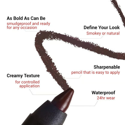 🌟24 HR Waterproof Eyeliner Duo Sharpenable Eye Pencil