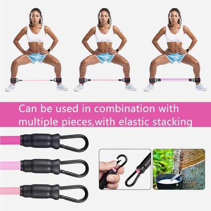 Ankle Fitness Belt(3pcs:10, 20, 30LB Each with One Pair of Ankle Strap)