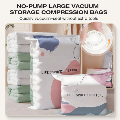 🥳2026 HOT SALE🥳💨No-Pump 3D Vacuum Storage Bags